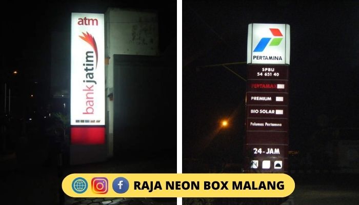 jasa neon box malang murah