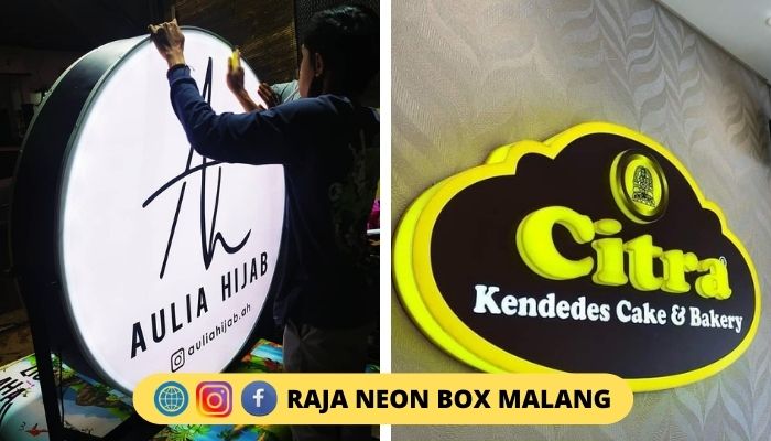 pembuatan neon box di malang batu