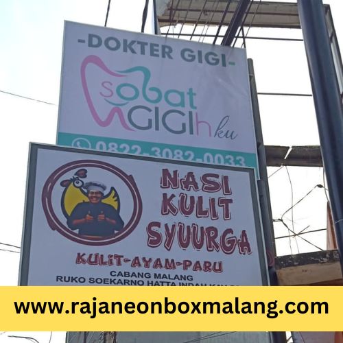 jasa bikin neon box malang kotak