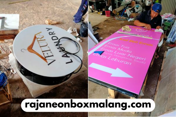 harga neon box malang